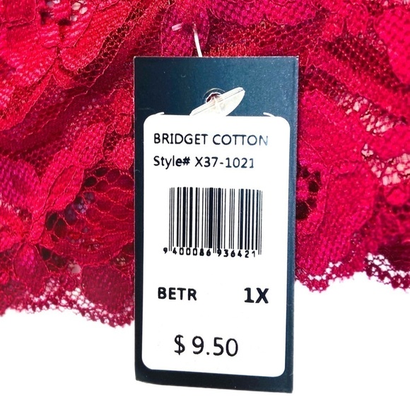 ➕🌸🆕 FREDERICK'S OF HOLLYWOOD ||   Bridget Plus-Size Cotton & Lace Thong- - Picture 3 of 6